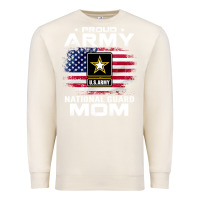 Sandshell proud army national guard mom with american flag gift pullover hoodie Premium Sweatshirt - linhVisuals