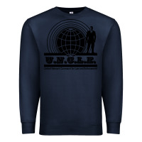 Navy the man from uncle Premium Sweatshirt - linhVisuals