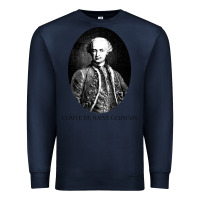 Navy comte de saint germain occultist philosopher Premium Sweatshirt - linhVisuals