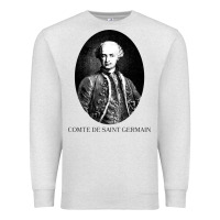 Oatmeal Heather comte de saint germain occultist philosopher Premium Sweatshirt - linhVisuals
