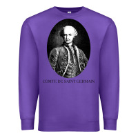 Purple comte de saint germain occultist philosopher Premium Sweatshirt - linhVisuals