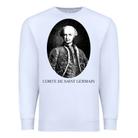 White comte de saint germain occultist philosopher Premium Sweatshirt - linhVisuals