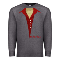 Charcoal Heather scarface Premium Sweatshirt - linhVisuals