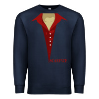 Navy scarface Premium Sweatshirt - linhVisuals