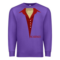 Purple scarface Premium Sweatshirt - linhVisuals