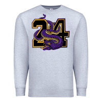 Heather Grey Mamba #24 Premium Sweatshirt - linhVisuals