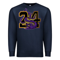 Navy Mamba #24 Premium Sweatshirt - linhVisuals