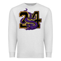 Oatmeal Heather Mamba #24 Premium Sweatshirt - linhVisuals