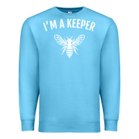 Ocean Blue beekeeper im a keeper Premium Sweatshirt - linhVisuals