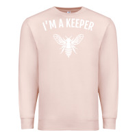 Pale Pink beekeeper im a keeper Premium Sweatshirt - linhVisuals