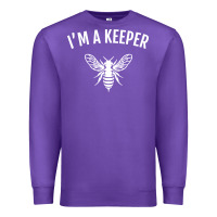 Purple beekeeper im a keeper Premium Sweatshirt - linhVisuals