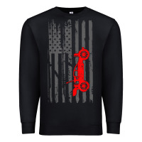 Black rc racing american flag radio control rc car t shirt Premium Sweatshirt - linhVisuals