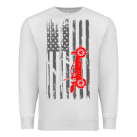 Oatmeal Heather rc racing american flag radio control rc car t shirt Premium Sweatshirt - linhVisuals