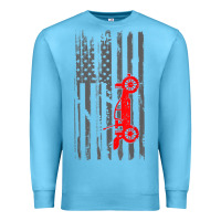 Ocean Blue rc racing american flag radio control rc car t shirt Premium Sweatshirt - linhVisuals