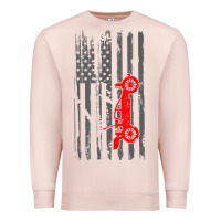 Pale Pink rc racing american flag radio control rc car t shirt Premium Sweatshirt - linhVisuals