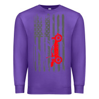 Purple rc racing american flag radio control rc car t shirt Premium Sweatshirt - linhVisuals