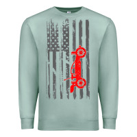 Seafoam rc racing american flag radio control rc car t shirt Premium Sweatshirt - linhVisuals