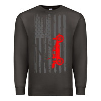 Smoke rc racing american flag radio control rc car t shirt Premium Sweatshirt - linhVisuals