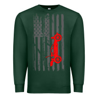 Sports Green rc racing american flag radio control rc car t shirt Premium Sweatshirt - linhVisuals