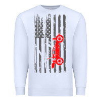 White rc racing american flag radio control rc car t shirt Premium Sweatshirt - linhVisuals