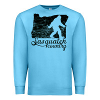 Ocean Blue sasquatch country   sasquatch Premium Sweatshirt - linhVisuals