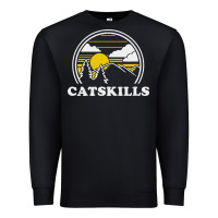Black catskills new york vintage Premium Sweatshirt - linhVisuals