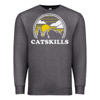 Charcoal Heather catskills new york vintage Premium Sweatshirt - linhVisuals