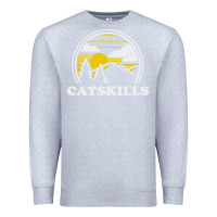 Heather Grey catskills new york vintage Premium Sweatshirt - linhVisuals