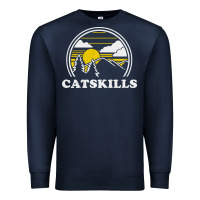 Navy catskills new york vintage Premium Sweatshirt - linhVisuals