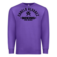 Purple canelo alvarez boxing Premium Sweatshirt - linhVisuals
