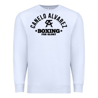White canelo alvarez boxing Premium Sweatshirt - linhVisuals