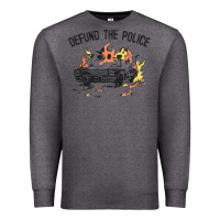 Charcoal Heather defund the police Premium Sweatshirt - linhVisuals