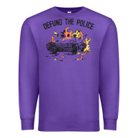 Purple defund the police Premium Sweatshirt - linhVisuals