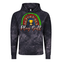 Cloud Black Play Ball Football Rainbow Vintage Hoodie - CowhideDigitalArt
