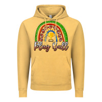 Vintage Mustard Play Ball Football Rainbow Vintage Hoodie - CowhideDigitalArt
