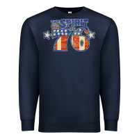 Navy spirit of 76    bicentennial Premium Sweatshirt - linhVisuals