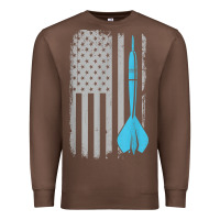 Chestnut throwing darts   vintage usa american flag for dart players t shirt Premium Sweatshirt - linhVisuals