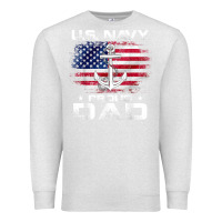 Oatmeal Heather u.s navy proud dad with american flag gift veteran day t shirt Premium Sweatshirt - linhVisuals