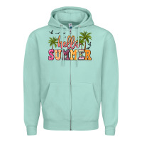 Seafoam hello summer Zipper Hoodie - JahusDesignShop