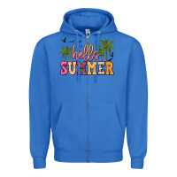 True Royal hello summer Zipper Hoodie - JahusDesignShop