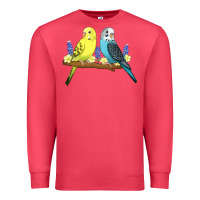Cardinal cute budgies Premium Sweatshirt - linhVisuals