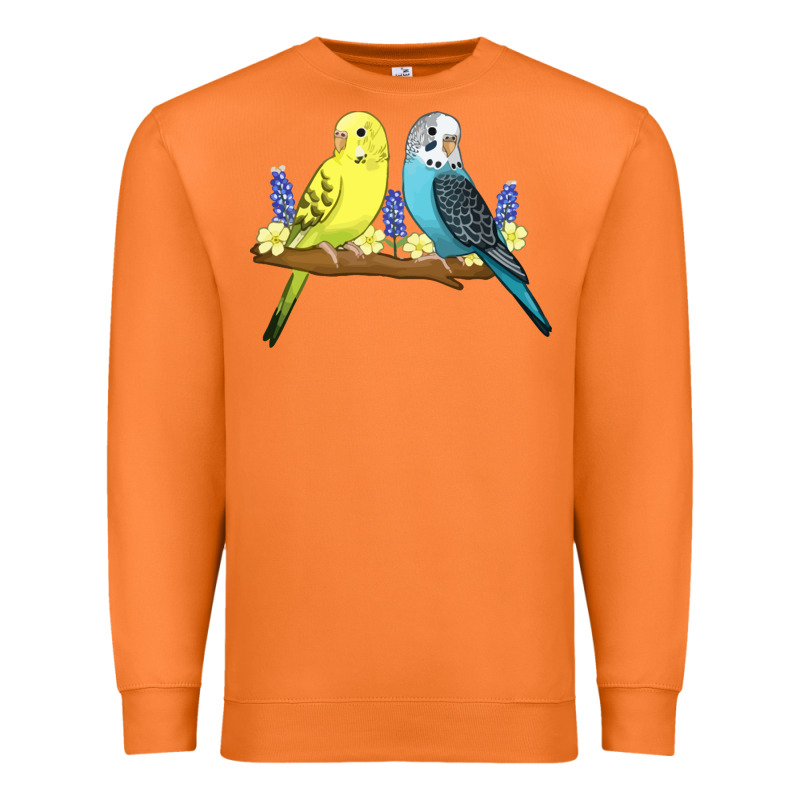 Cute Budgies Premium Sweatshirt by linhVisuals | Teevron