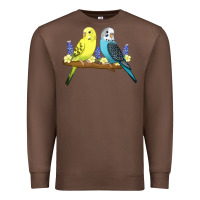 Chestnut cute budgies Premium Sweatshirt - linhVisuals