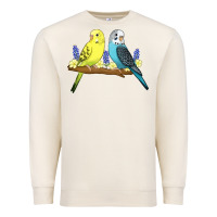Sandshell cute budgies Premium Sweatshirt - linhVisuals