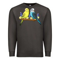 Smoke cute budgies Premium Sweatshirt - linhVisuals