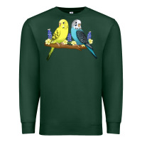 Sports Green cute budgies Premium Sweatshirt - linhVisuals
