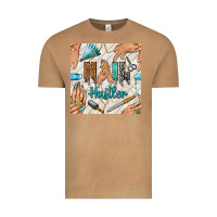 Vintage Camel hail hustler and nail art hands with glitter polish seamless pattern b Vintage Tee - BundleAndBundleShop