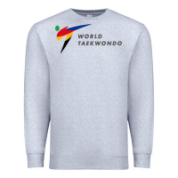 Heather Grey world taekwondo sports Premium Sweatshirt - linhVisuals
