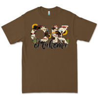 Cacao oklahoma state cowhide serape cactus Premium Tee - RanaPortraitStore