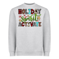 Heather Grey holiday spirit activate Heavyweight Sweatshirt - JahusDesignShop